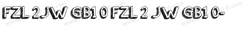 FZL 2JW GB1 0 FZL 2 JW GB1 0字体转换